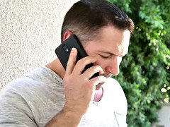 Skinny Brunette Plays With Her Boy