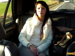 Leie, Auto, Betrug, Hundestellung, Lecken, Im freien, Pov, Muschi