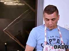 Mamada, Pareja, Linda, Checa, Papá, Pequeña, Afeitado, Tatuaje