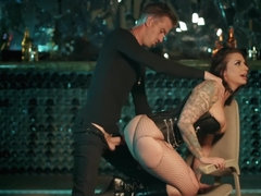 Anal, Big ass, Big tits, Blowjob, Brunette, Doggystyle, Facial