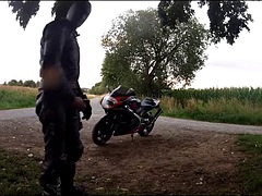 Amateur, Gay, Cuero, Al aire libre