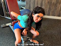 Pijpbeurt, Brutaal, Stel, Fetisj, Vingeren, Sportzaal, Hd, Sportoefening