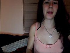 素人, 美女, デカパイ, 茶髪の, 巨乳な, 一人, ティーン, オッパイの