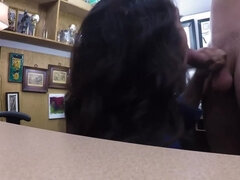 Cute chick Kitty Catherine is being fucked in a pawn shop