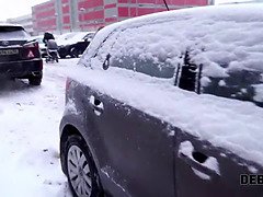 Rose Wild's tight body takes a rough pounding in debt4k POV with her long, golden hair bouncing in the mix