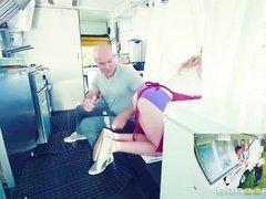 お尻, ブロンド, フェラチオ, 巨乳な, バック, ハードコア, 自然山雀, ラフ