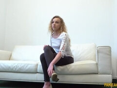 Sexy model in perfect casting fuck