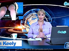 Grosse titten, Blondine, Schmutzig, Lingerie, Masturbation, Orgasmus, Solo, Spielzeuge