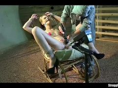 Bdsm, Blonde, Gagging, Orgasm, Shaved, Skinny