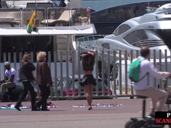 Lieveling, Bondage discipline sadomasochisme, Kreng, Dominatie, Dominante vrouw, Naakt, Buiten, Openbaar