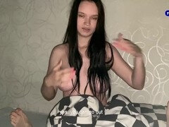 Enthousiasteling, Brits, Sperma in mond, Schattig, Vies, Vrouw, Orgasme, Russisch