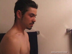 Badkamer, Sperma shot, Homo, Masturbatie, Douche, Strippen, Plagen