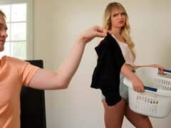 デカチン, ブロンド, フェラチオ, イく瞬間, 彼女, なめる, 魅力的, オッパイの