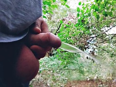 Hot extreme forest masturbation cum in slomo