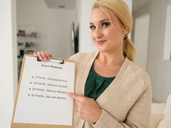 デカ尻, デカパイ, ブロンド, フェラチオ, ドレス, 面白, キッチン, 淫乱熟女