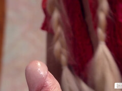 Stellung 69, Erstaunlich, Blondine, Schwanz, Aufs gesicht abspritzen, Deutsch, Büro, Nass