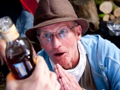 Blondine, Blasen, Schwanz, Doppelpenetration, Fingern, Im freien, Ablutschen, Flotter dreier