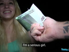 Young Blonde Hotel Employee Loves Sex for cash