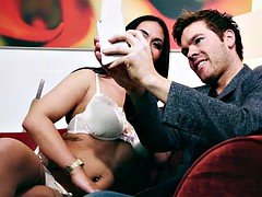 Brunette brune, Tir de sperme, Hard, Lingerie, Actrice du porno, Pute