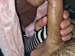 Cute bunny sucks daddys big dick and is satisfied with hot sperm!