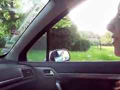 Babes, Blowjob, Brunette, Car, Hardcore, Outdoor