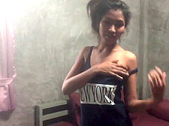 Amateur, Enorme, Masturbación, Pequeña, Afeitado, Flaco, Adolescente, Tailandés