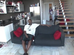 Grosser arsch, Grosser schwanz, Grosse titten, Schwarz, Blondine, Spermaladung, Hardcore, Pornostars