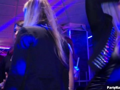 ブロンド, 茶髪の, 気狂い, ダンス, 女, グループ, パーティ, スインガー