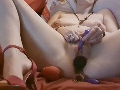 Leie, In den arsch, Masturbation, Milf, Natürlich, Muschi, Schlaffe titten, Spielzeuge