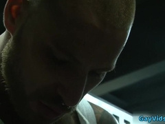 Watch these guys muscle and cum hard while flicking their asses in hot cumshots