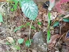 Desi guy found his straight friend's used loaded condom and masturbating in it