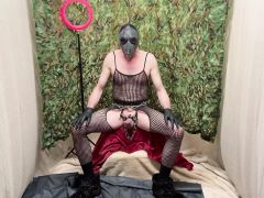 Solo Masturbation With Kinky Body Stocking