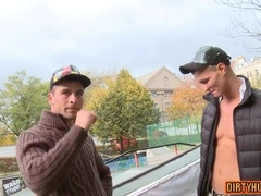 Jizz Flows from a Straight Daddy's Ass in Hardcore RRectal Sex