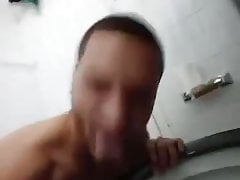 This Is How Faggots Clean The Bathroom