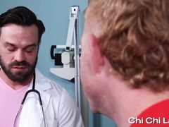 Doctor James Fox seduces hairy blond patient Bennett Anthon