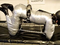 doggystyle mummification jerk off & cum