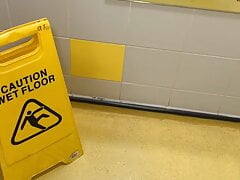 Really horny at work (public bathroom)