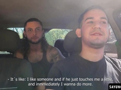 Leo Blue fucks his passenger Alexander Garcia before partying