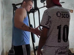 2 gay-for-pay boys teaching together it was super-steamy they got bare