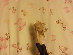 femdom-fucktoy toys his hole with big homemade toy for hands