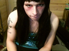 Sissy licks up own load