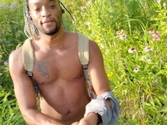 Caught in the act, Kennie Jai struts his stuff in the park!