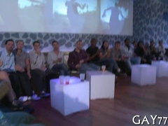 Ravaging Soiree Dudes in a wild fuckfest with a fuck stick