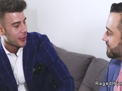 Gays In Suits Rimming And Anal Fucking On The Sofa 6 Min