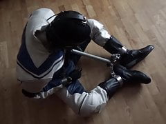 Bound in leather suit3