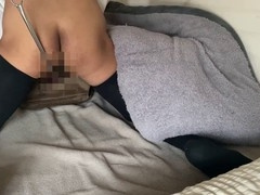 Wild pillow pounding action with a humping machine and a glory hole