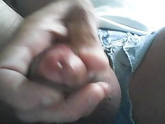 Squeezing out a cum load!