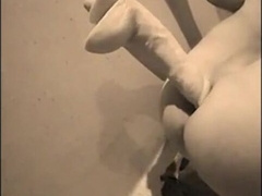 Twink Takes a Big Dildo Balls Deep