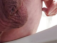 Piss and present my hot asshole
