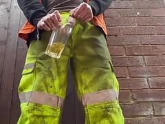 PIssing and Drinking at work
